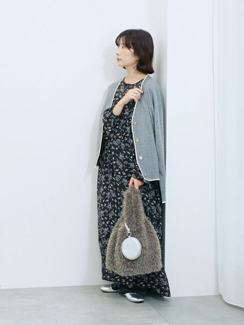 Samansa Mos2 blue「◎花柄ワンピース」|ワンピース|
