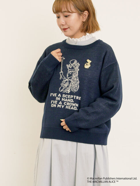 Samansa Mos2「【Alice&times;Samansa Mos2】ジャカードニット」|ニット・セーター|