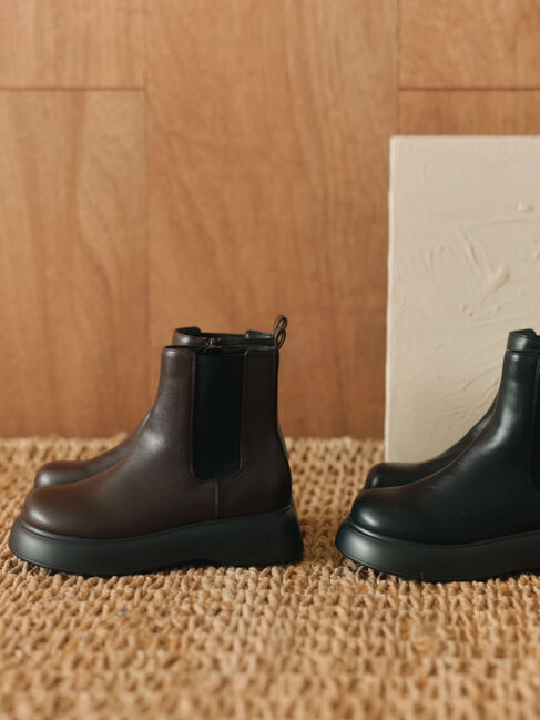 Samansa Mos2 blue「サイドゴアブーツ」|ショートブーツ|