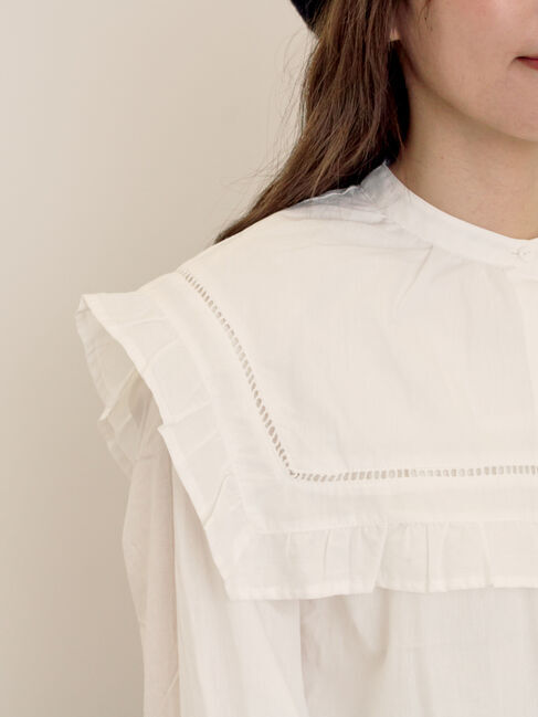 Samansa Mos2「ビッグカラーブラウス」|シャツ・ブラウス|