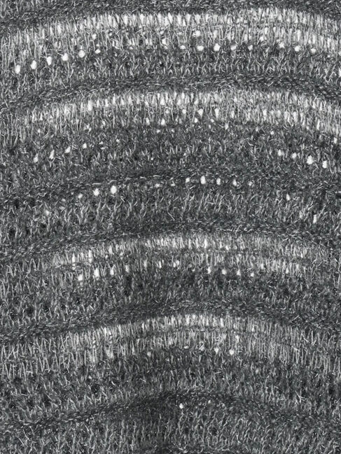 Samansa Mos2 blue「透かし柄ニットプルオーバー」|ニット・セーター|