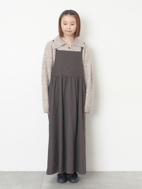 Samansa Mos2「襟付ニットカーディガン」|カーディガン|