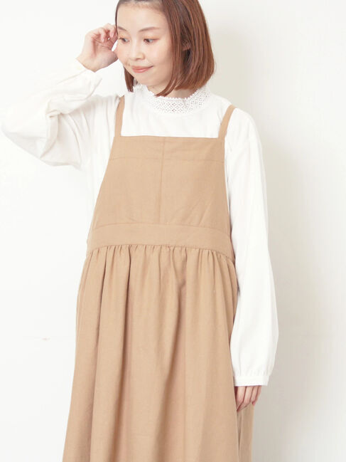 Samansa Mos2「【保温加工】襟レースブラウス」|シャツ・ブラウス|オフホワイト