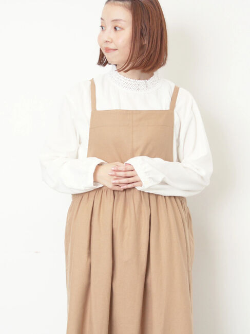 Samansa Mos2「【保温加工】襟レースブラウス」|シャツ・ブラウス|