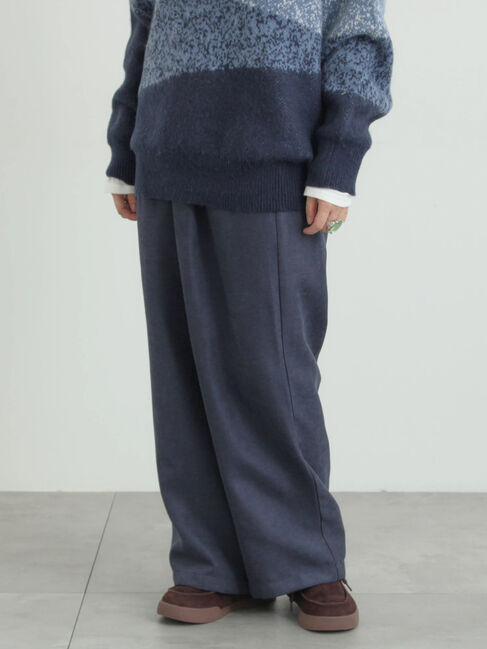 SM2「タックストレートイージーパンツ」|その他|ネイビー