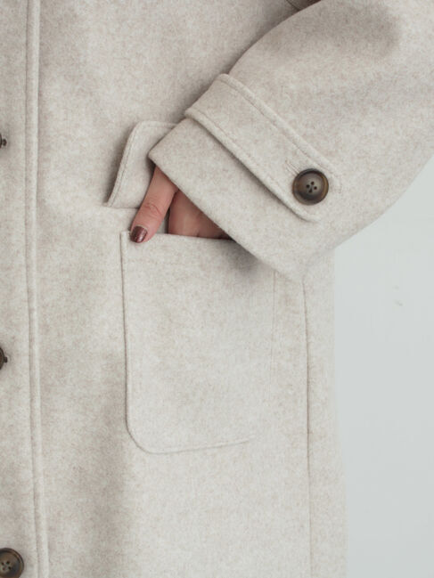 Samansa Mos2「ウールライクスタンドネックコート」|その他|