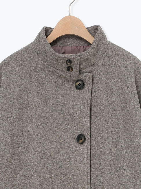 Samansa Mos2「ウールライクスタンドネックコート」|その他|