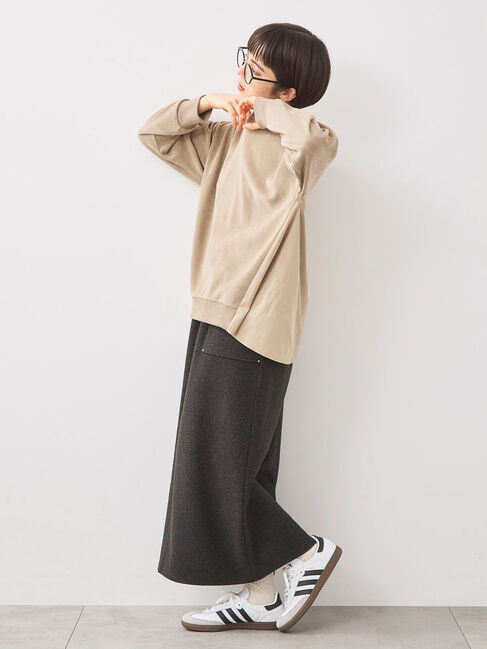 SM2「スウェードライク布帛切替プルオーバー」|Tシャツ・カットソー|