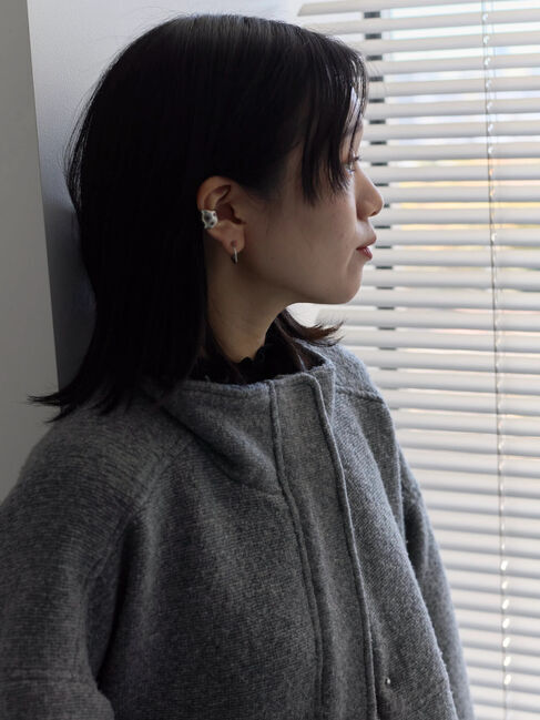 Samansa Mos2 blue「スライバーBIGブルゾン」|その他|