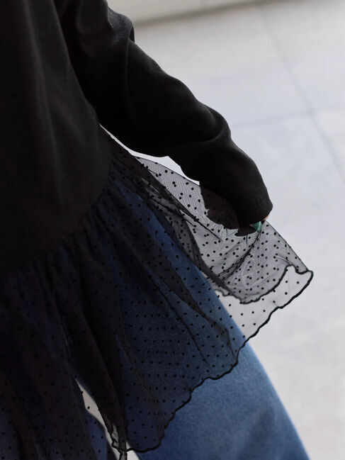 Samansa Mos2 blue「ペプラムプルオーバー」|Tシャツ・カットソー|