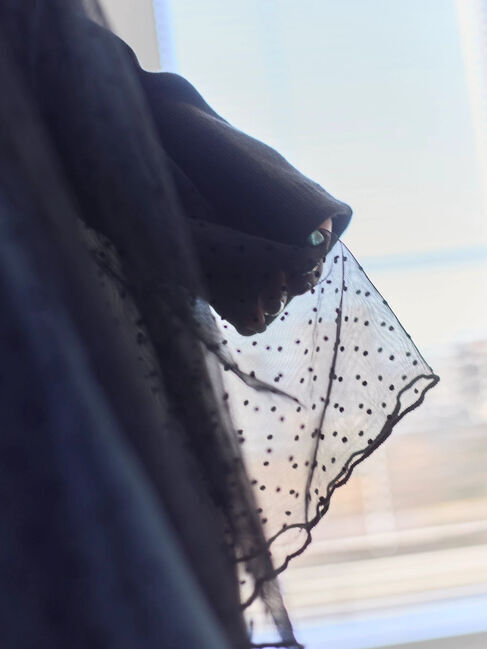 Samansa Mos2 blue「ペプラムプルオーバー」|Tシャツ・カットソー|