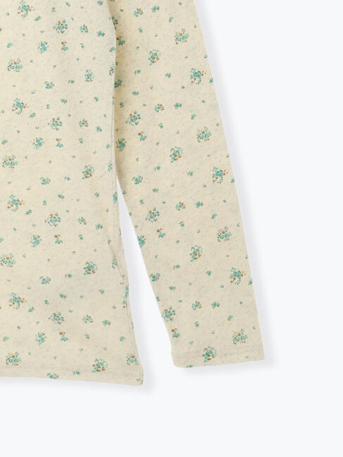 Samansa Mos2「【吸湿発熱】ベア天花柄タートルネックインナー」|Tシャツ・カットソー|