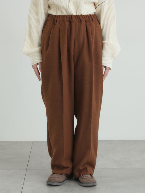 Samansa Mos2「【帯電防止裏地】ツータックストレートパンツ《M/Lサイズ》」|その他|