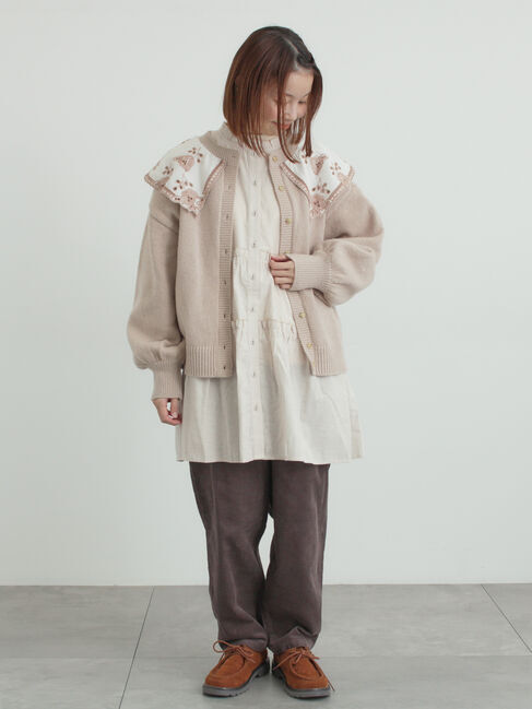 Samansa Mos2「柄アソートティアードフリルチュニック」|シャツ・ブラウス|