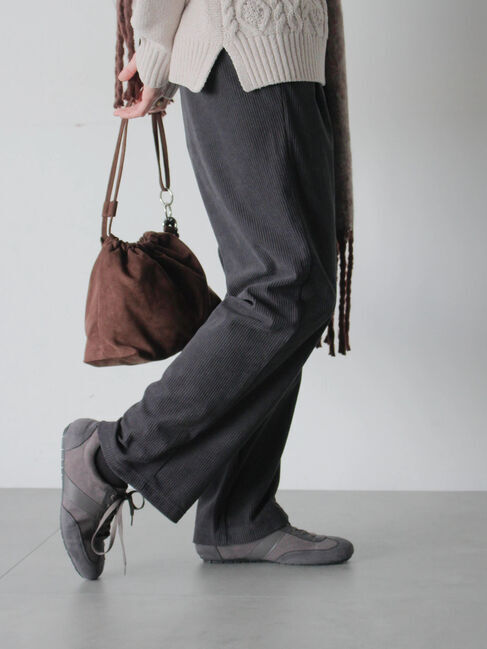 Samansa Mos2 blue「カットコールパンツ」|その他|