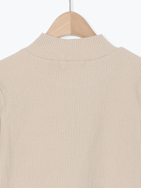 Samansa Mos2「リブハイネックインナー」|Tシャツ・カットソー|