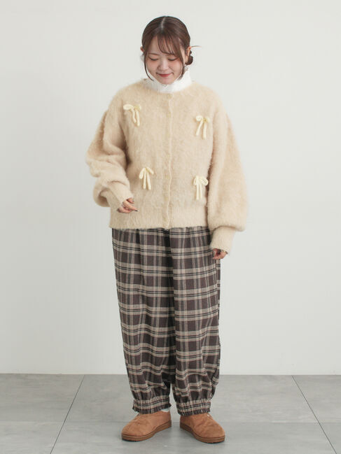 Samansa Mos2「【帯電防止裏地】ヘリンボーンバルーンパンツ《M/Lサイズ》」|その他|