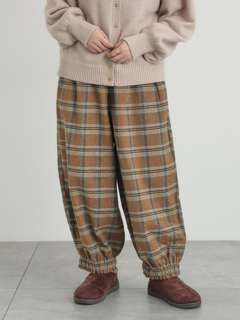 Samansa Mos2「【帯電防止裏地】ヘリンボーンバルーンパンツ《M/Lサイズ》」|その他|