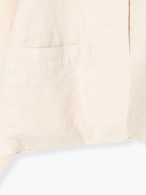 Samansa Mos2「【Cross&times;Linen】クルーネックジャケット」|その他|