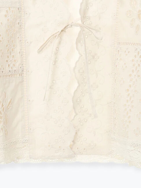 Samansa Mos2「レースパッチワークブラウス」|シャツ・ブラウス|