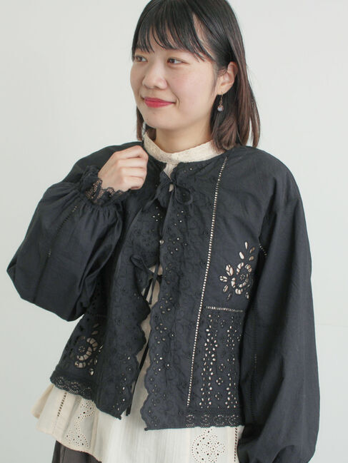 Samansa Mos2「レースパッチワークブラウス」|シャツ・ブラウス|