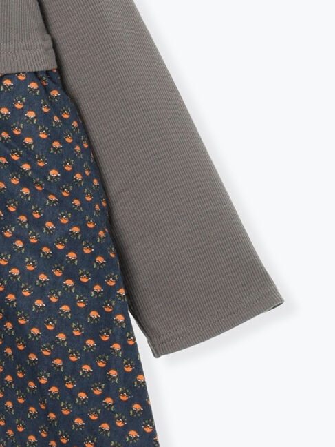 Samansa Mos2 Lagom「花柄ドッキングバルーンワンピース」|ワンピース|