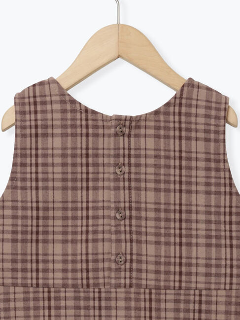 Samansa Mos2 Lagom「チェック柄ジャンバースカート」|スカート|