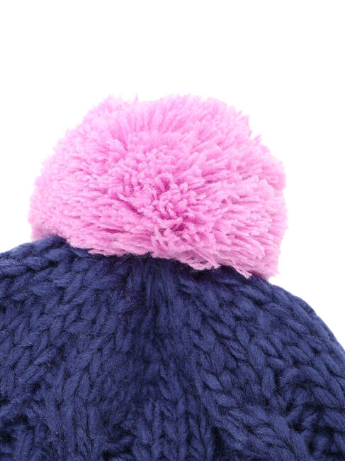 Samansa Mos2 Lagom「配色ポンポンニット帽」|その他|