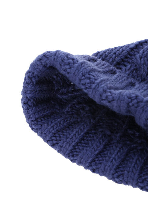 Samansa Mos2 Lagom「配色ポンポンニット帽」|その他|