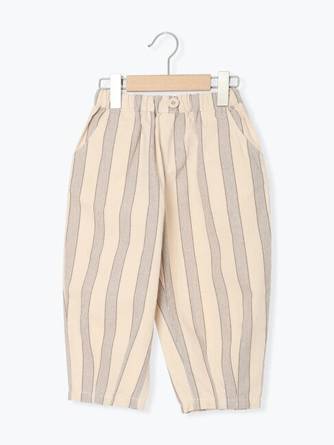 Samansa Mos2 Lagom「ストライプ柄コクーンパンツ」|その他|グレー