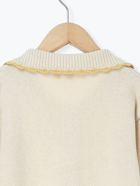 Samansa Mos2 Lagom「襟付きニットカーディガン」|カーディガン|