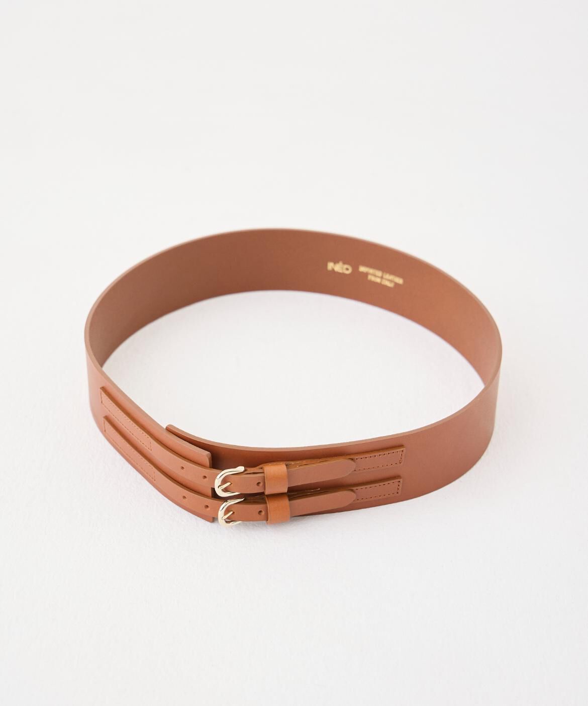 INED「ダブルバックルベルト」|ベルト|