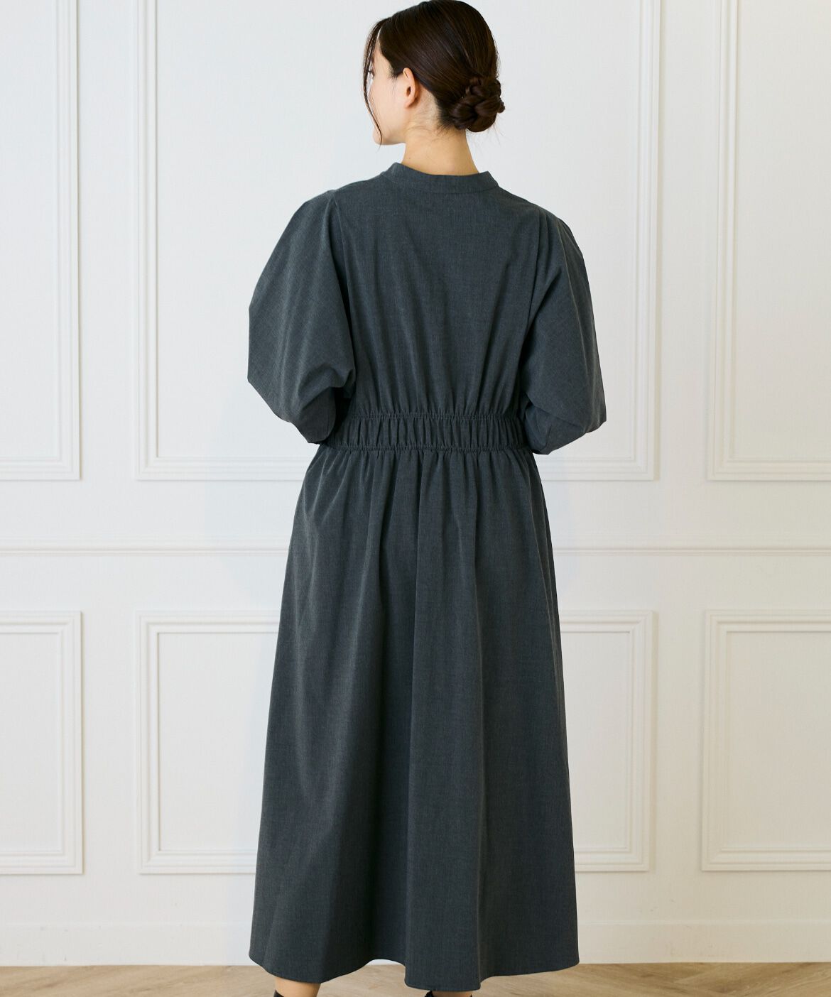 INED「バンドカラーワンピース」|ワンピース|