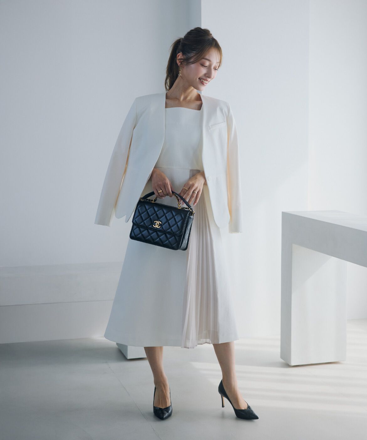 Maglie le cassetto「《大きいｻｲｽﾞ》ﾊﾝｻﾑｽｶﾗｯﾌﾟｼﾞｬｹｯﾄ《M Maglie le cassetto&times;」|ノーカラージャケット|