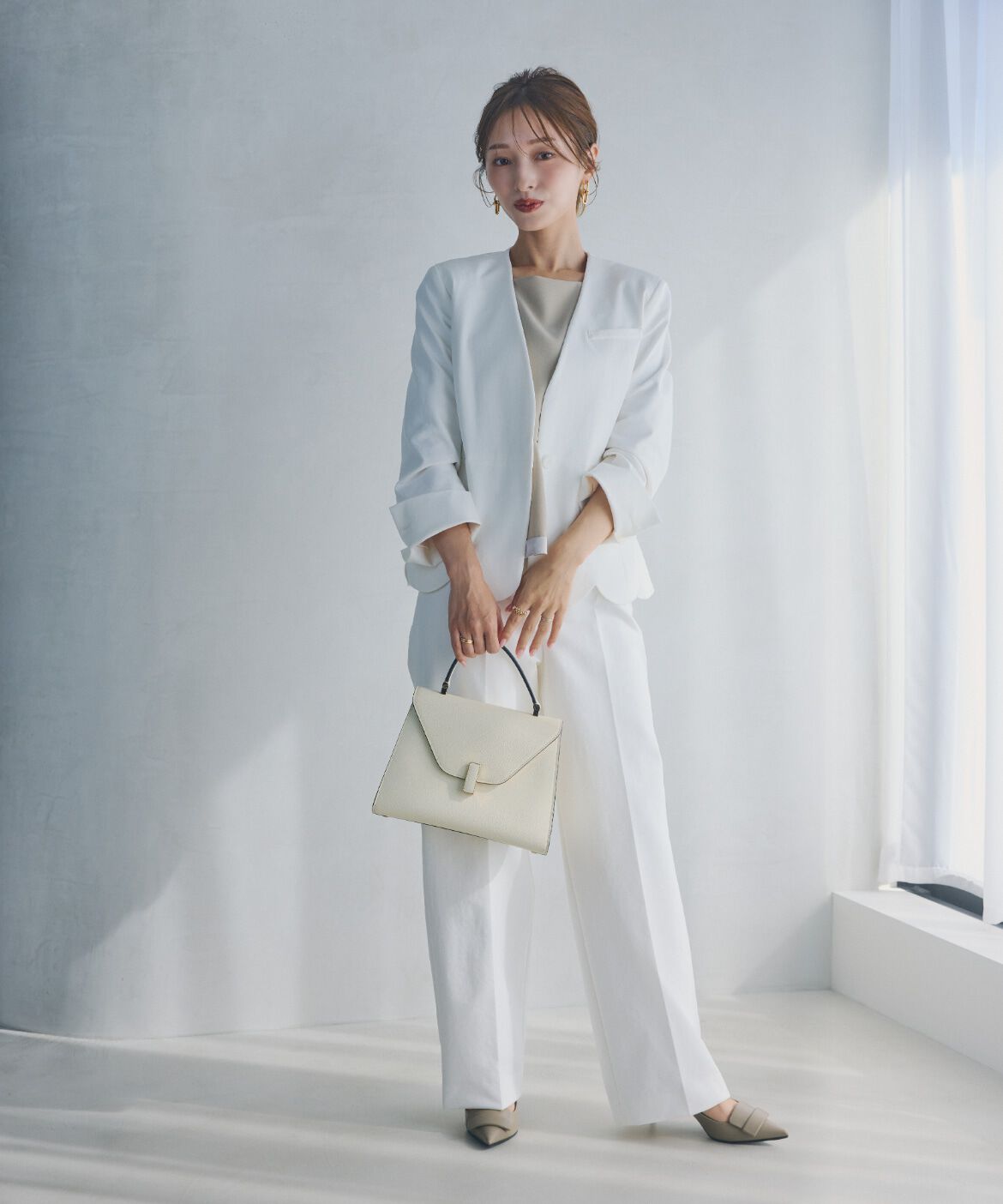 Maglie le cassetto「《大きいｻｲｽﾞ》ﾊﾝｻﾑｽｶﾗｯﾌﾟｼﾞｬｹｯﾄ《M Maglie le cassetto&times;」|ノーカラージャケット|