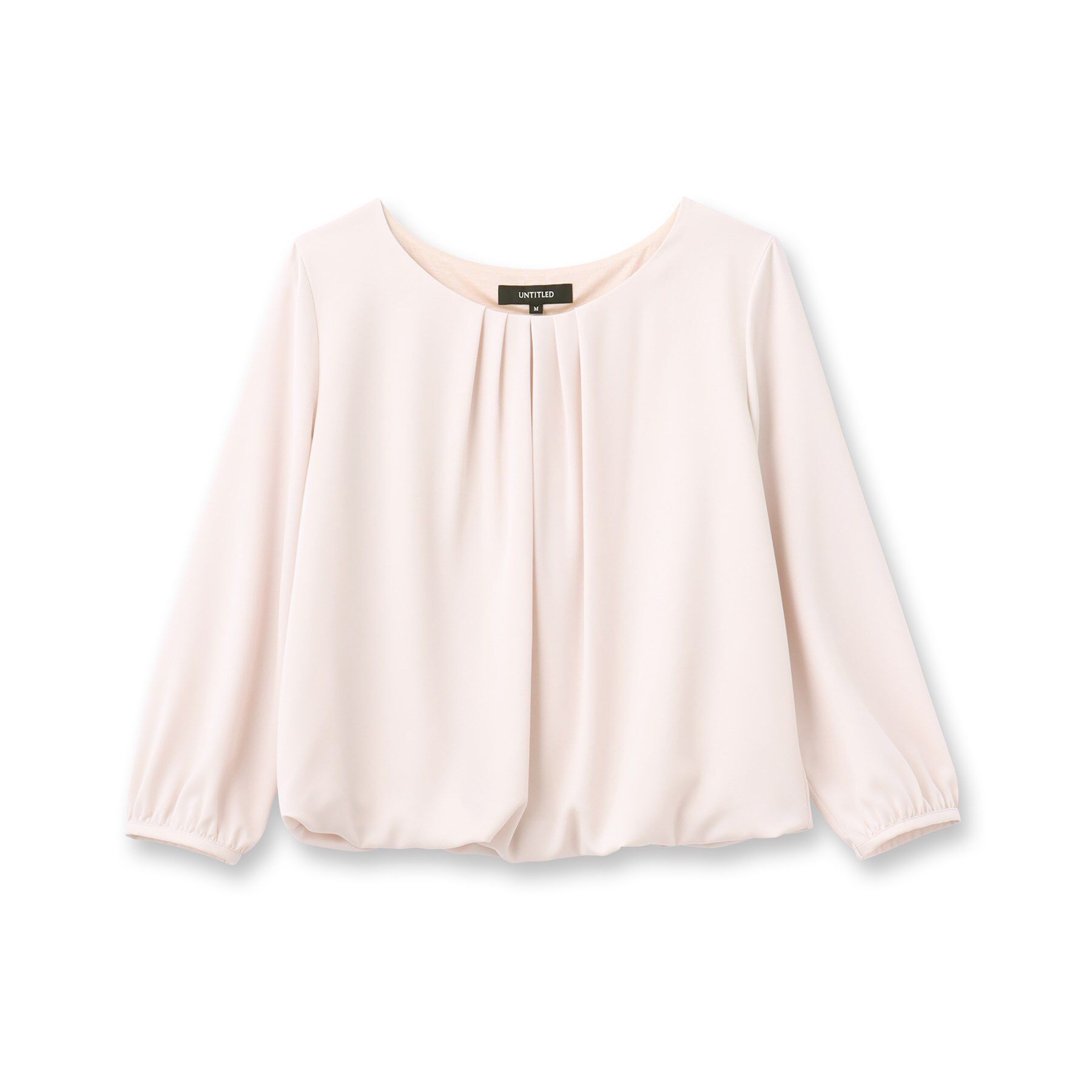 UNTITLED「【透けにくい/通勤】パウダリー タックブラウス」|シャツ・ブラウス|