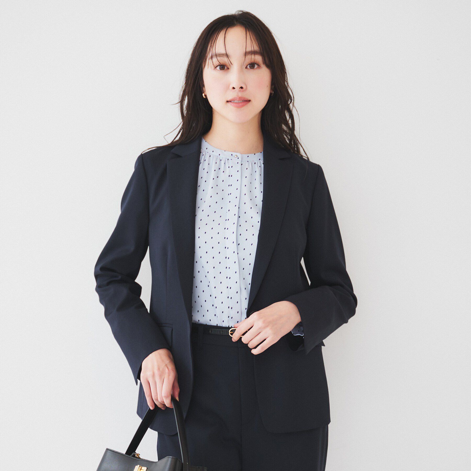 UNTITLED「【洗える/お仕事スーツ】レジェールギャバ 背抜きテーラードジャケット」|テーラードジャケット|