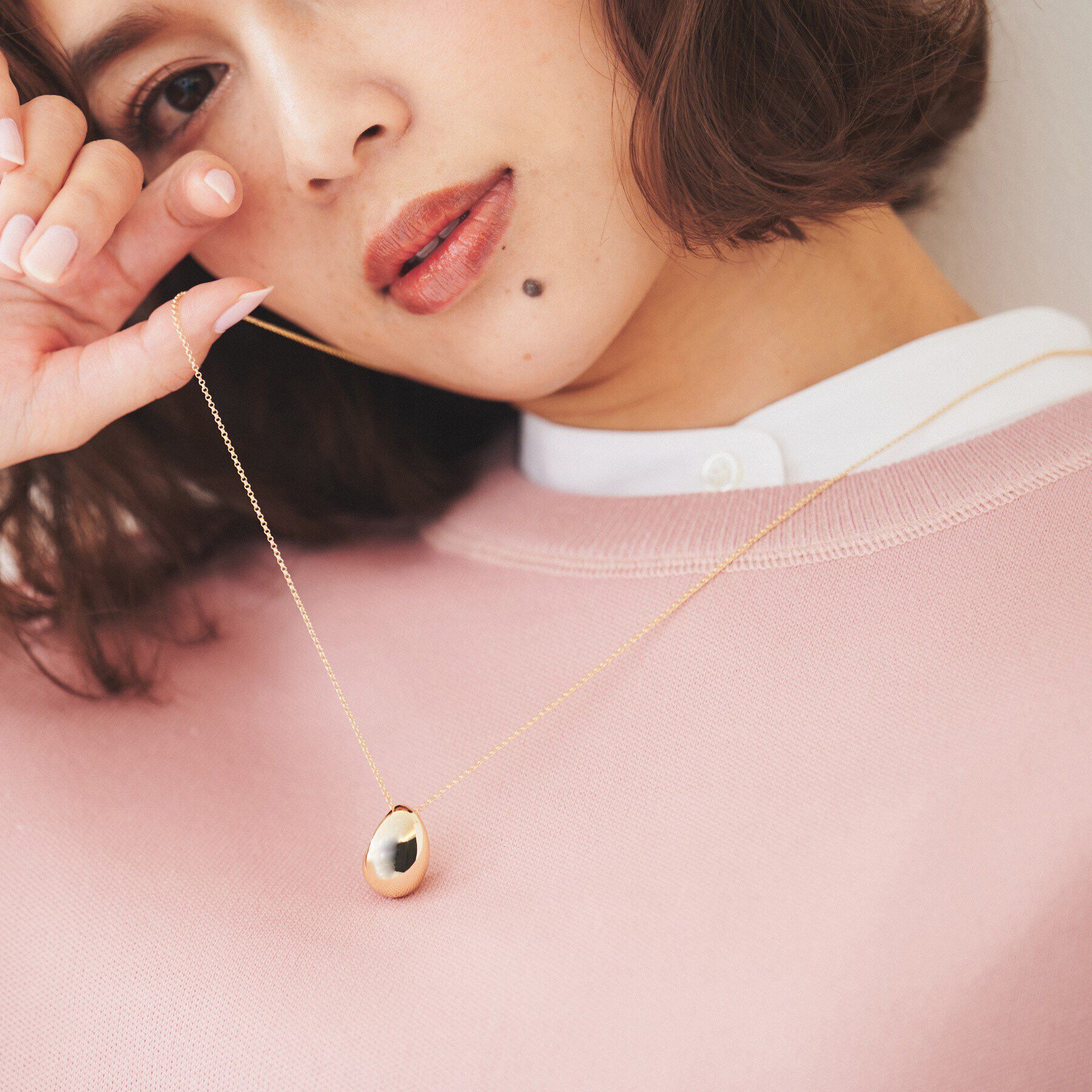 UNTITLED「モダンビーンズトップ」|ネックレス|