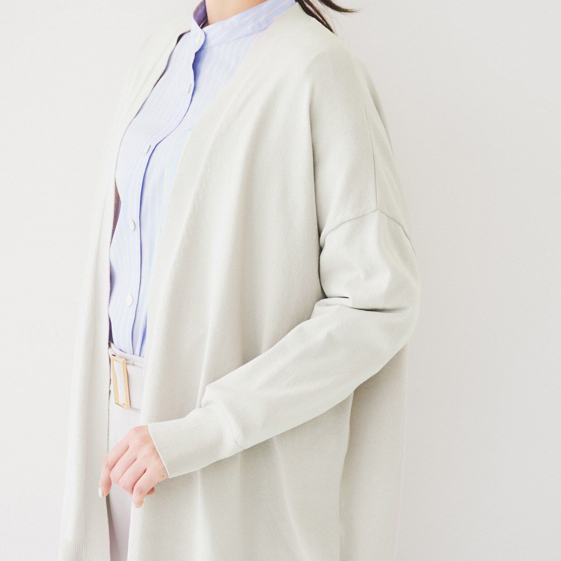 UNTITLED「ボタンレスニットカーディガン」|カーディガン|