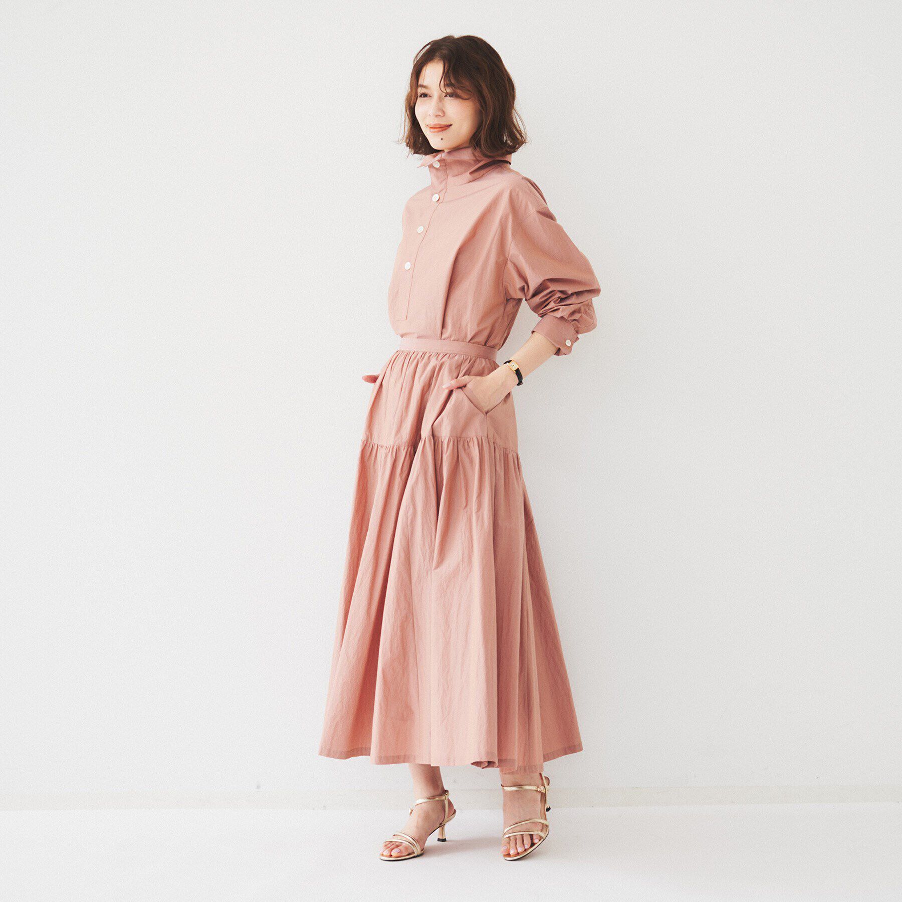 UNTITLED「【セットアップ可能/トレンド】ライトコットン プルオーバーシャツ」|シャツ・ブラウス|