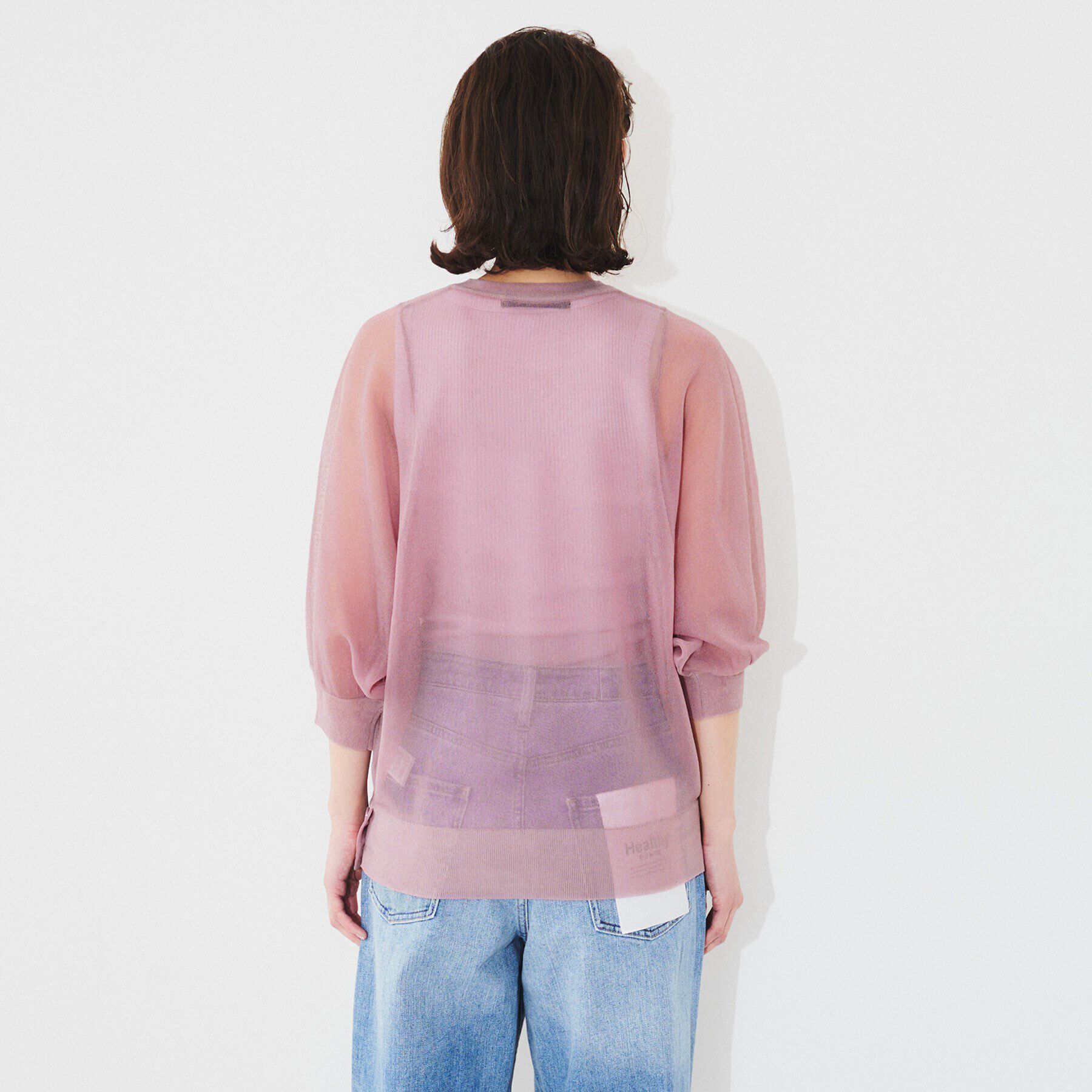 UNTITLED「【Munich】シアーパフスリーブプルオーバー」|Tシャツ・カットソー|