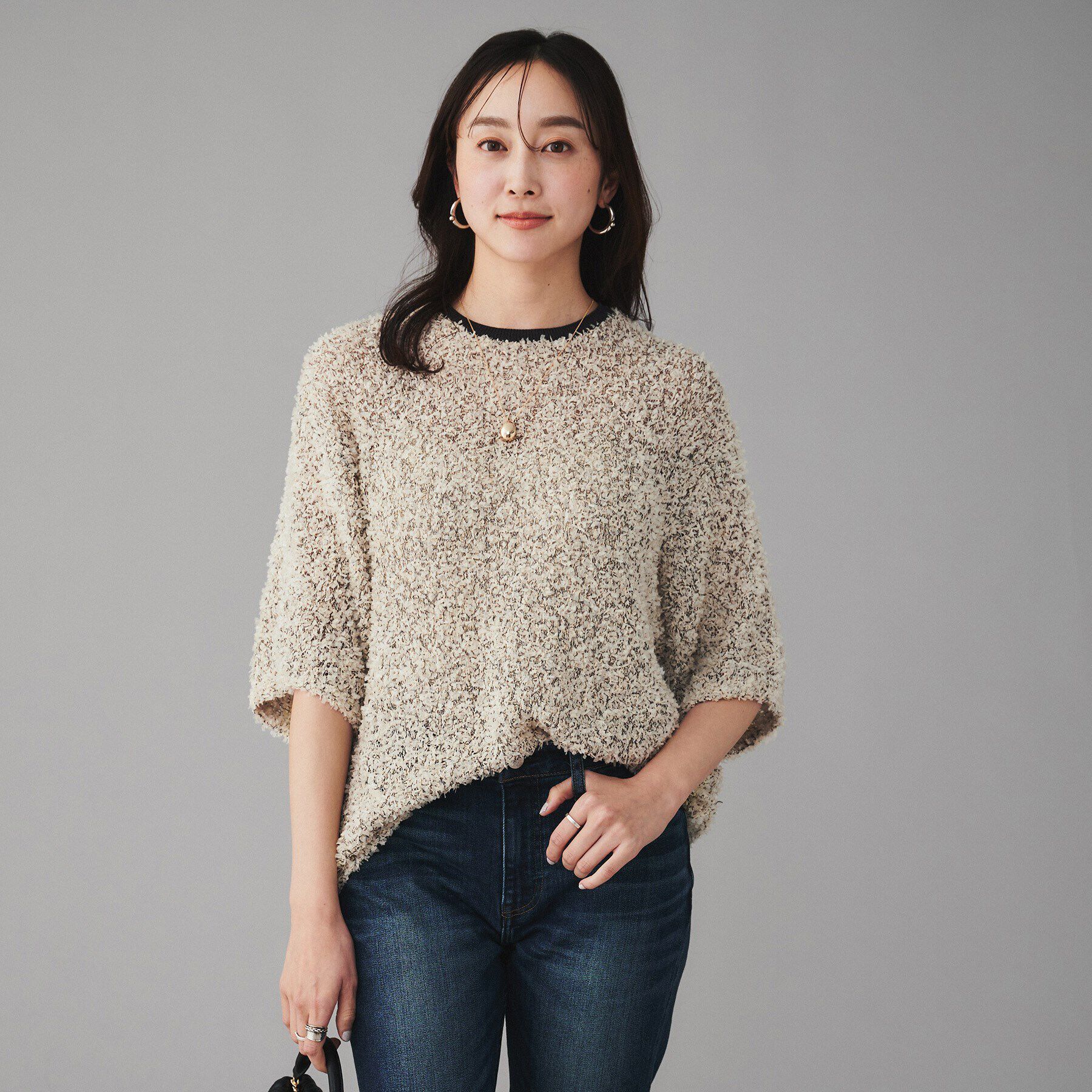 UNTITLED「【YENN】ファンシーヤーンプルオーバー」|ニット・セーター|