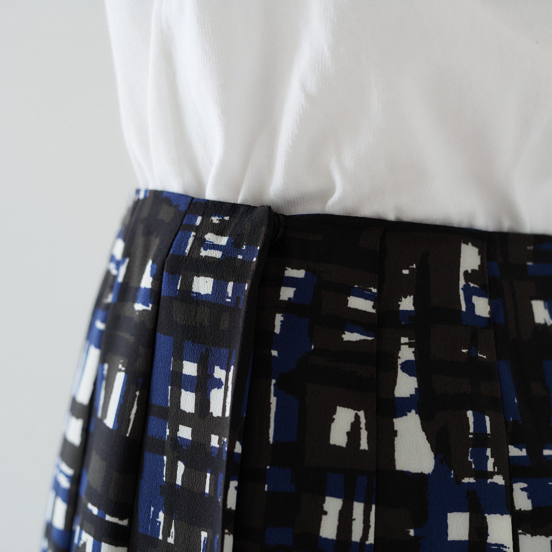 UNTITLED「【セットアップ可能】チェックプリント プリーツスカート」|スカート|