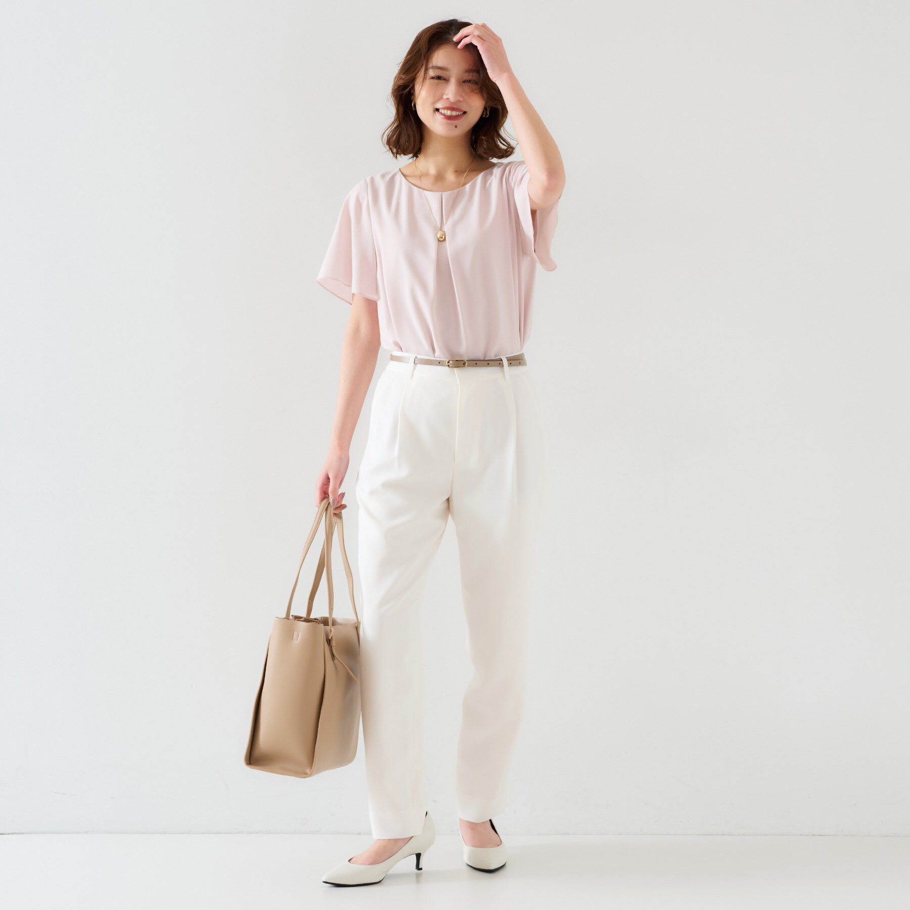 UNTITLED「【オンオフ/ストレッチ】ツイルテーパードパンツ」|その他|