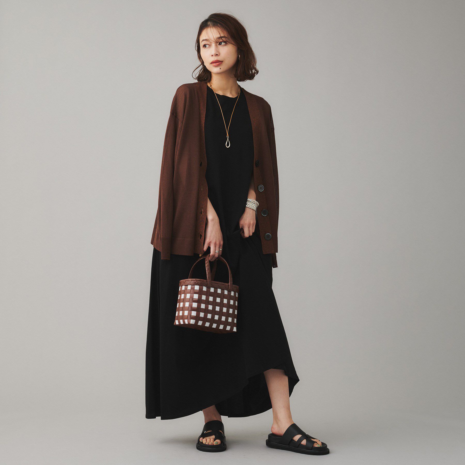 UNTITLED「【TORRAZZO DONNA】シースルーラメカーディガン」|カーディガン|