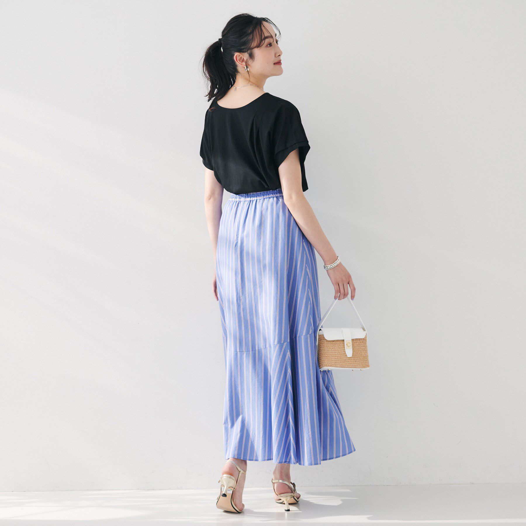 UNTITLED「【洗える】タック入りフレンチスリーブプルオーバー」|Tシャツ・カットソー|