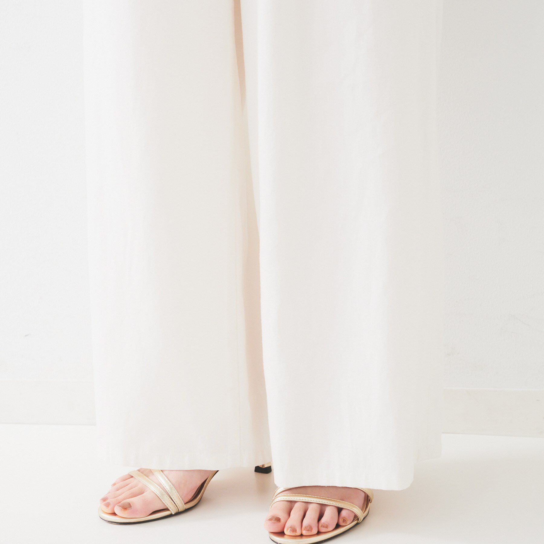 UNTITLED「【ウエストゴム/洗える/オンオフ】ドロストワイドパンツ」|その他|