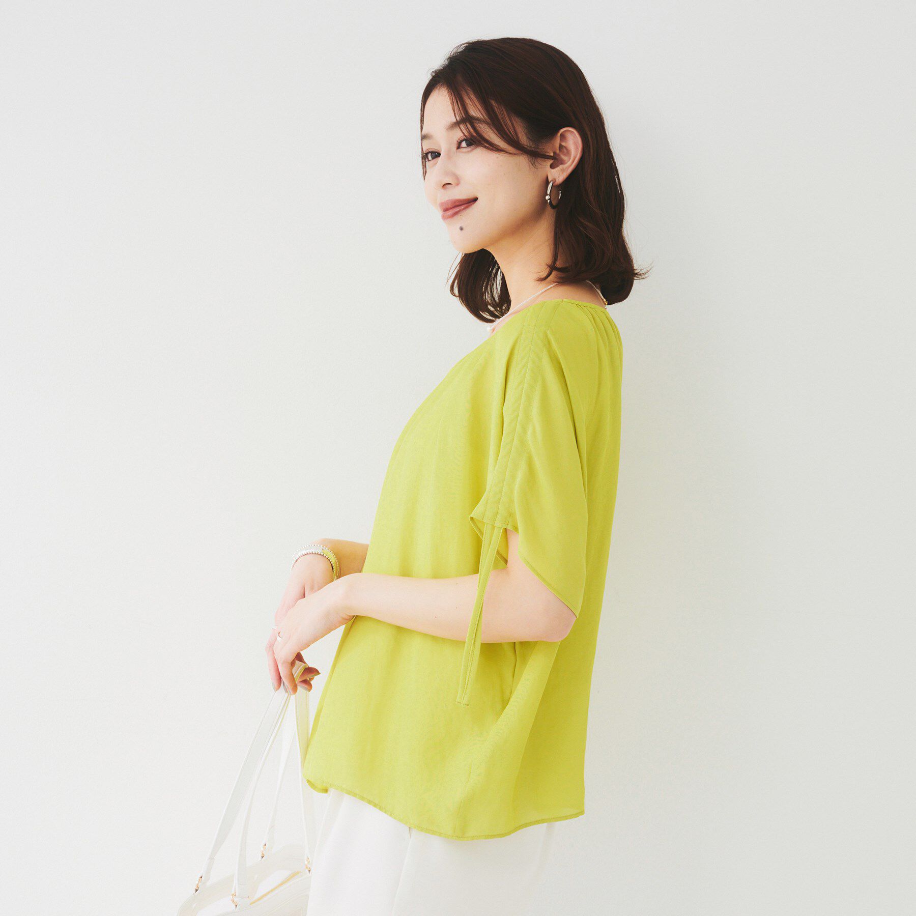 UNTITLED「【シアー/2WAY】肩ドロストドルマンブラウス」|シャツ・ブラウス|