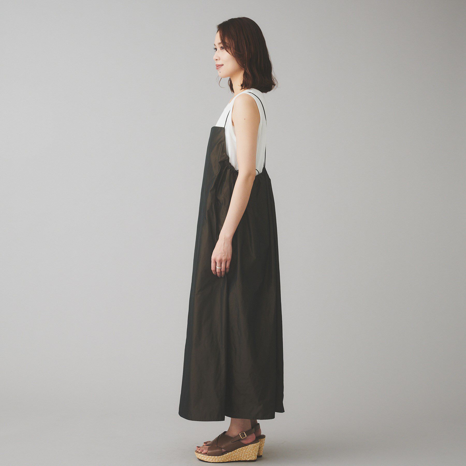 UNTITLED「【Liyoca】タフタキャミワンピース」|ワンピース|