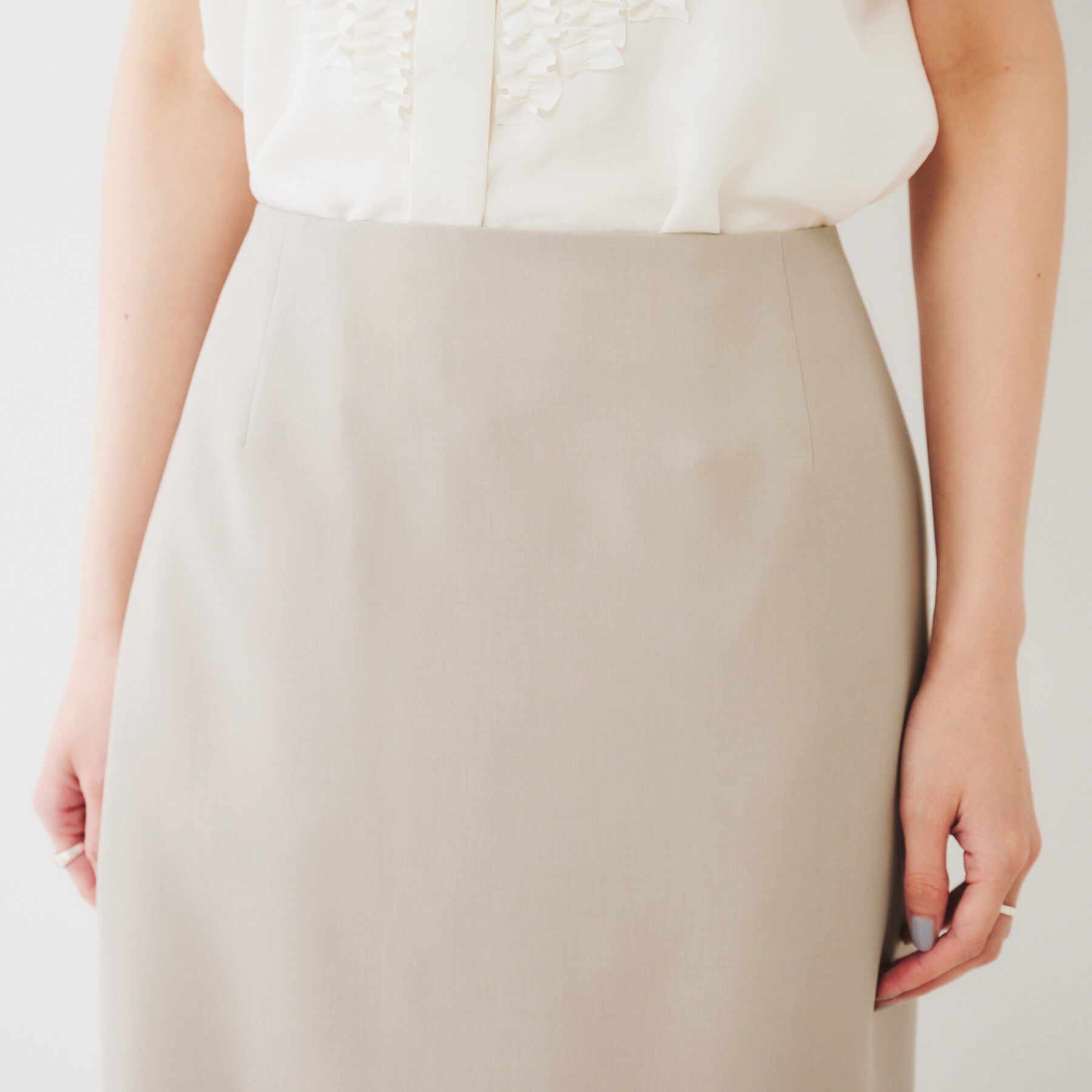 UNTITLED「【通勤スーツ】ライトウェイト タイトスカート」|スカート|
